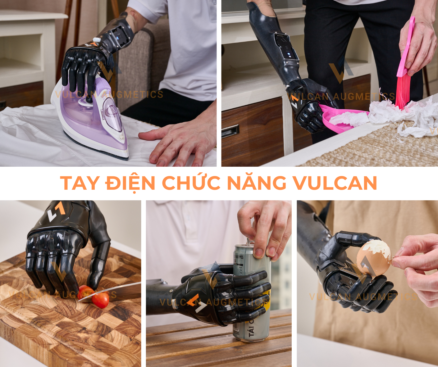 Các hoạt động với tay giả cho người khuyết tật